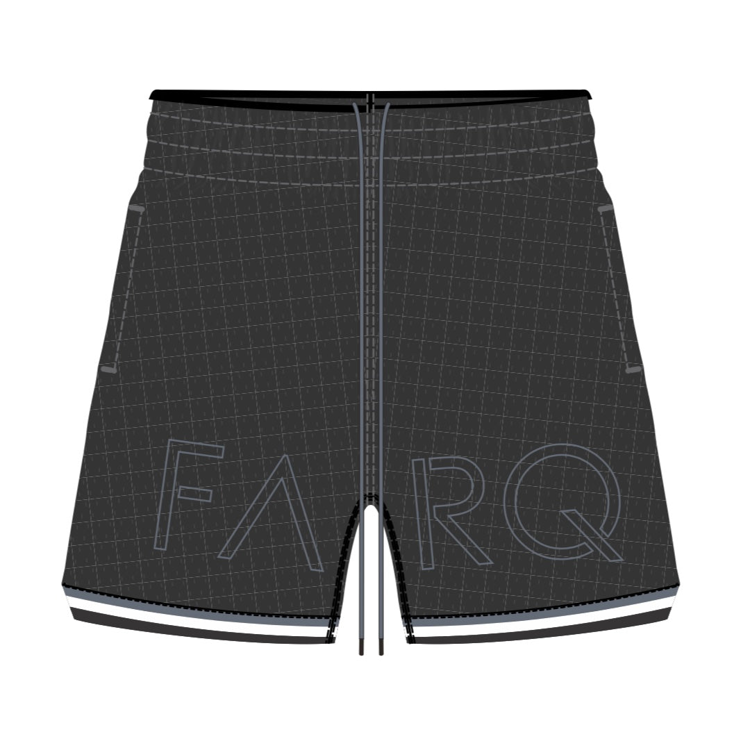 Embroidery Mesh Shorts